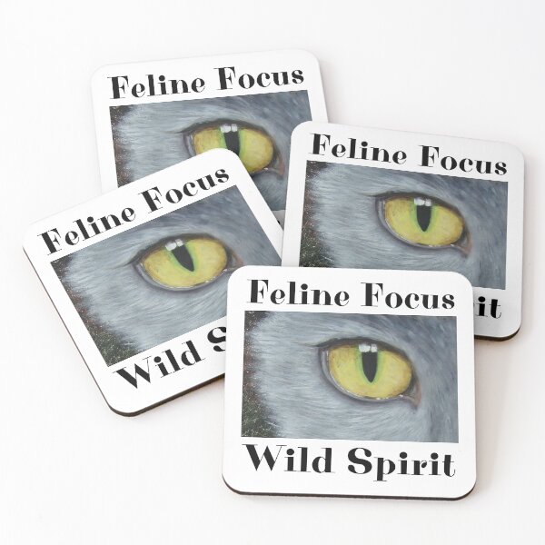 Item preview, Feline Focus Wild Spirit Cat's Eye Painting designed and sold by alczar.