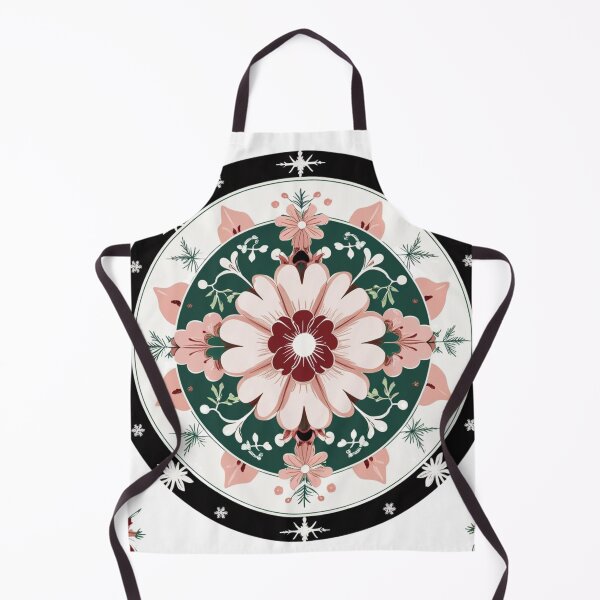 Item preview, Elegant Korean Dancheong Mandala – Traditional Floral Snowflake Pattern, Vintage Winter Korean Art designed and sold by jelonkaa.