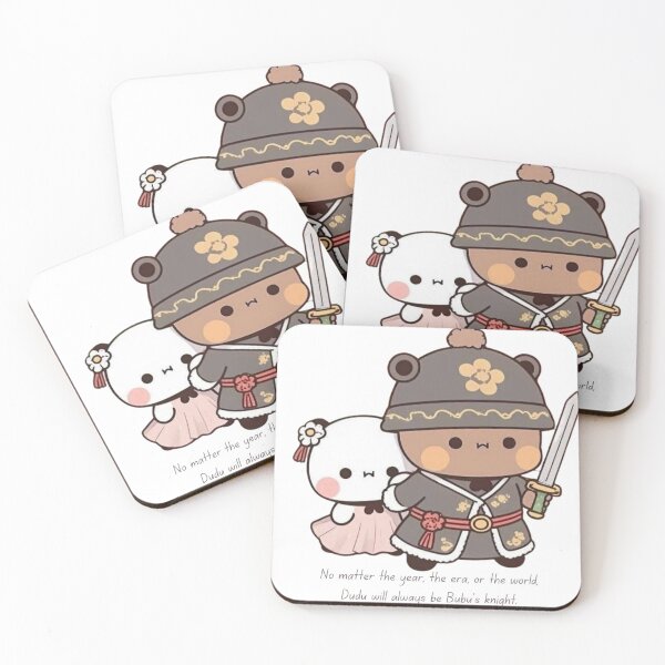 Aperçu de l'œuvre Dudu sera toujours le chevalier de Bubu Bubu Dudu Panda et Brownie Bear Couple 2026 créée et vendue par OceanLiveArts.