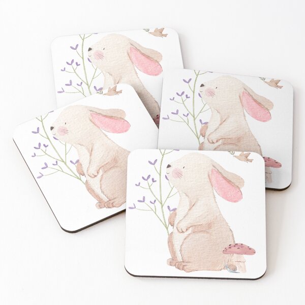 Item preview, White Bunny Minimal Face designed and sold by LaiDeeByAiya.