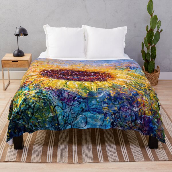 Item preview, Celestial Bloom Ethereal Palette Knife Painting designed and sold by Rocky Mountain Artistry.