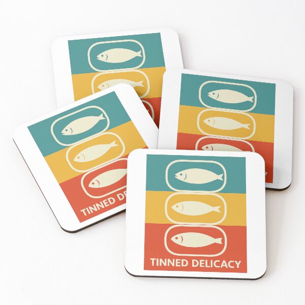 Item preview, Mid-Century Geometric Fish Tins – Stacked Poster Art designed and sold by FTS-Studio.