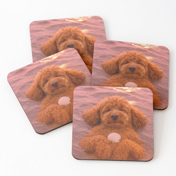 Item preview, cute dog bathing in the sea designed and sold by Mauswohn.