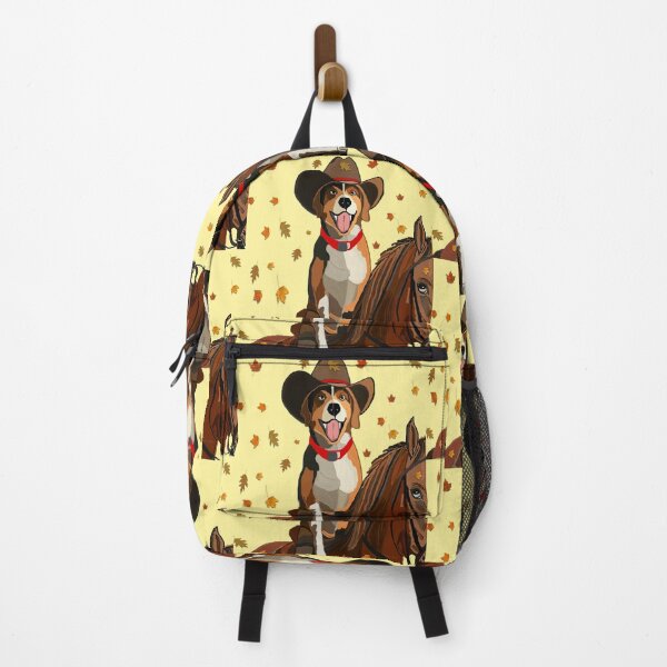Item preview, Cowboy Beagle Rides a Horse in Autumn designed and sold by kristalcurt.