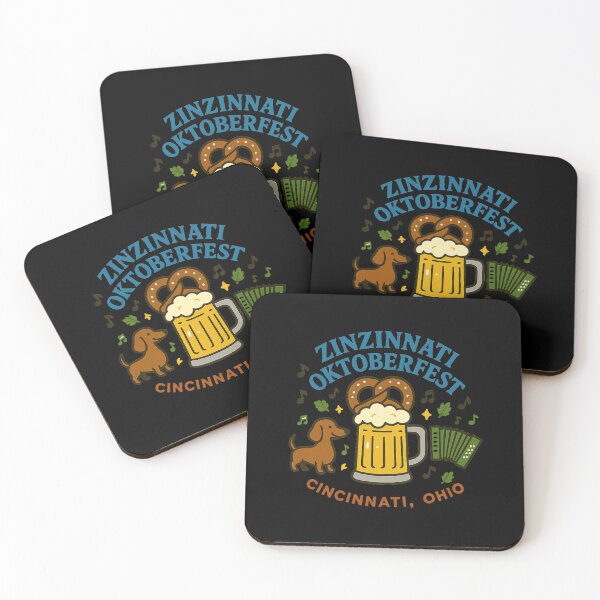 Item preview, Zinzinnati Autumn Beer Festival Steins Bratwurst Polka Dance Illustration designed and sold by Fantsy-world.