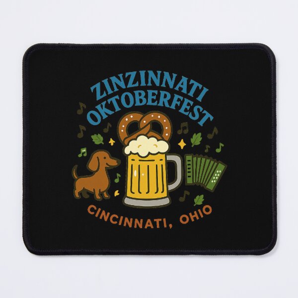 Item preview, Zinzinnati Autumn Beer Festival Steins Bratwurst Polka Dance Illustration designed and sold by Fantsy-world.