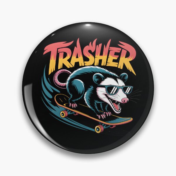 Item preview, Trasher! Skateboarding Opossum  designed and sold by shoppingtshirts.