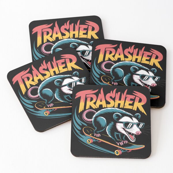 Item preview, Trasher! Skateboarding Opossum  designed and sold by shoppingtshirts.