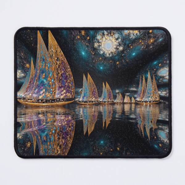 Item preview, Starry Night Sailboat Fantasy designed and sold by Rocky Mountain Artistry.