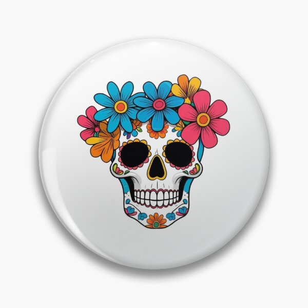 Item preview, the flowered skull designed and sold by WellN.