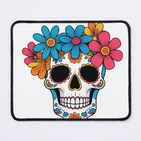 Item preview, the flowered skull designed and sold by WellN.