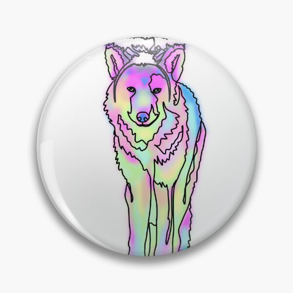 Item preview, Pastel Wolf Wearing an Angel Halo – animalzinhats designed and sold by Ashley’sAnimalz.