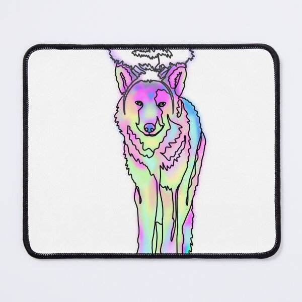 Item preview, Pastel Wolf Wearing an Angel Halo – animalzinhats designed and sold by Ashley’sAnimalz.