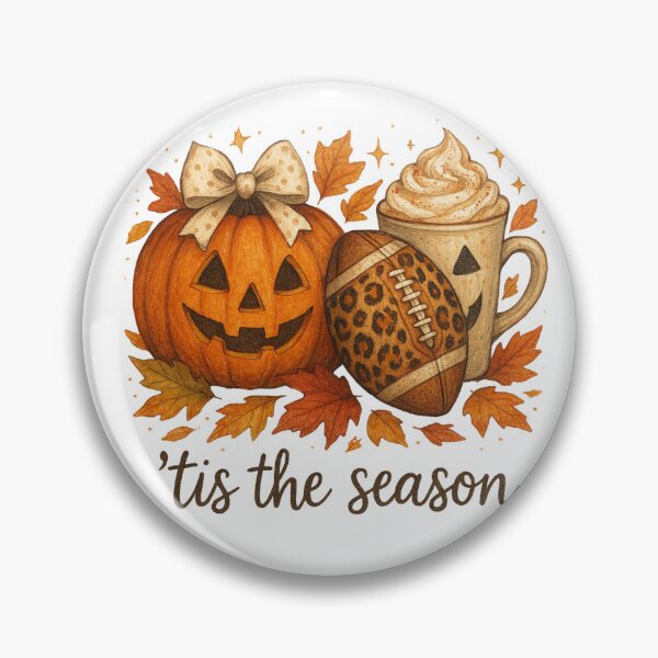 Item preview, tis the season football fall pumpkin spice latte halloween shirt designed and sold by Lala35.