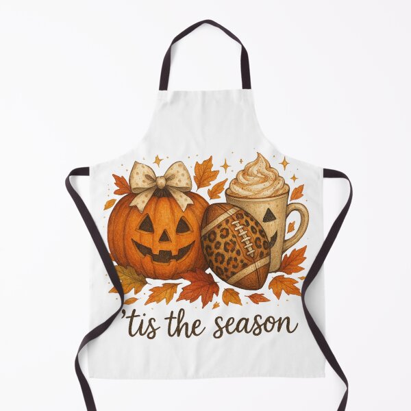 Item preview, tis the season football fall pumpkin spice latte halloween shirt designed and sold by Lala35.