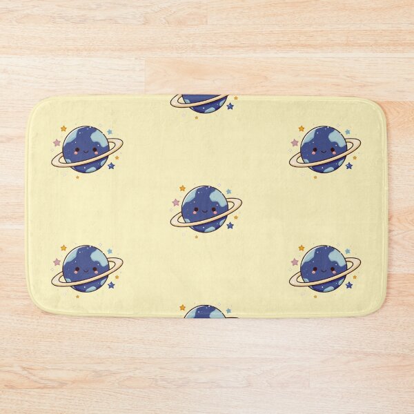 Item preview, Smiling Cute Planet with Stars – Kawaii Space Design designed and sold by VectiveLab.
