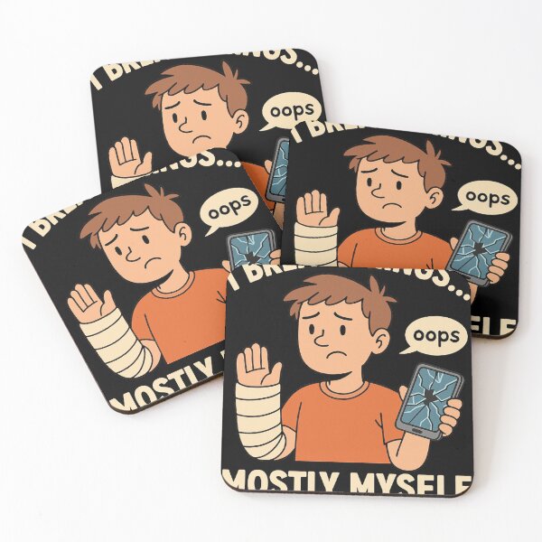 Item preview, Funny Broken Arm Cast Cartoon – I Break Things Mostly Myself designed and sold by Slubor.