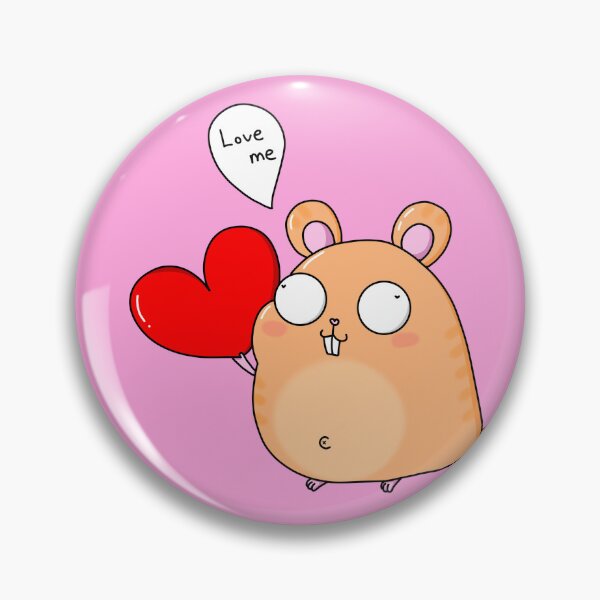 Item preview, Cute Chubby Hamster with Heart designed and sold by JJONGKO.