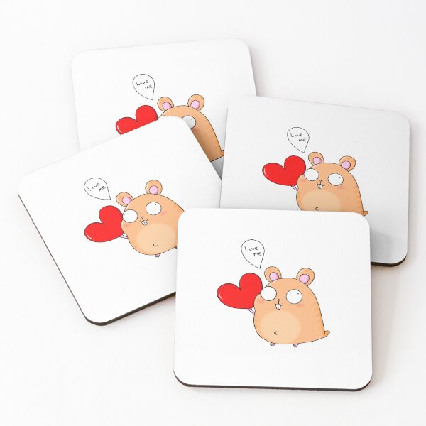 Item preview, Cute Chubby Hamster with Heart designed and sold by JJONGKO.