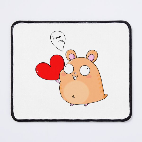 Item preview, Cute Chubby Hamster with Heart designed and sold by JJONGKO.