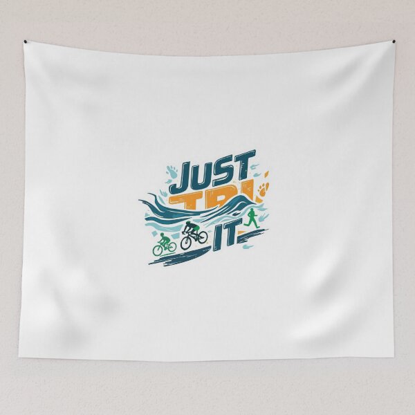 Item preview, Just TRI It – Triathlon Motivation Design designed and sold by Triathlongram.
