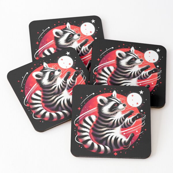 Item preview, Cosmic Raccoon with Stripes , Ai Generated Art  designed and sold by ACC .
