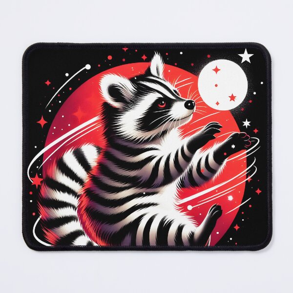 Item preview, Cosmic Raccoon with Stripes , Ai Generated Art designed and sold by ACC .