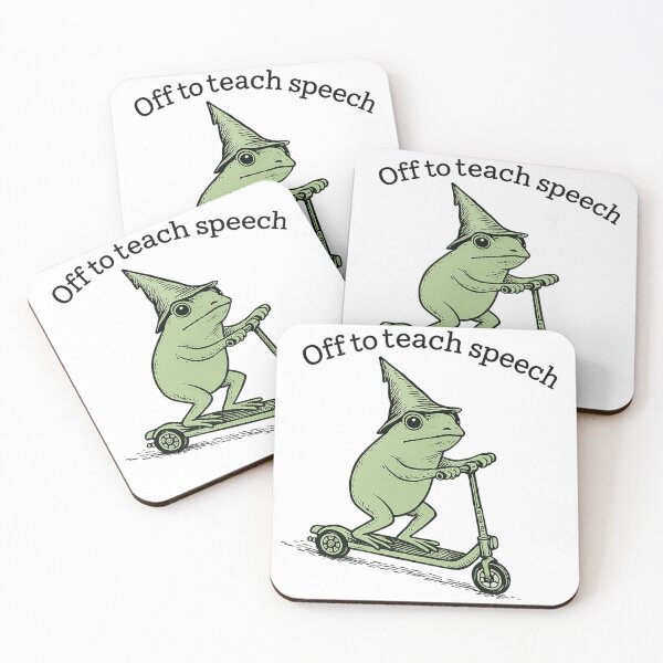 Item preview, Speech Therapist, SLP, Communication Specialist Your Words Matter, Frog Scooter, Speech Language Pathologist designed and sold by toongstudio.