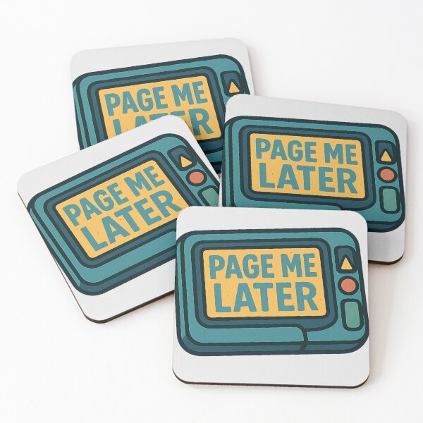 Item preview, Page Me Later – Retro Pager Sticker designed and sold by MarCinu Art.