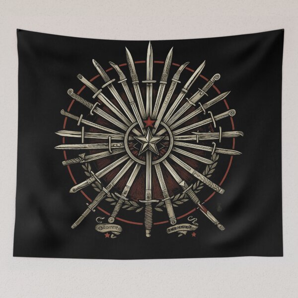 Item preview, Historical Bayonets Line Art T-Shirt | Bayonet Brotherhood Military Design designed and sold by Uglyandcute.