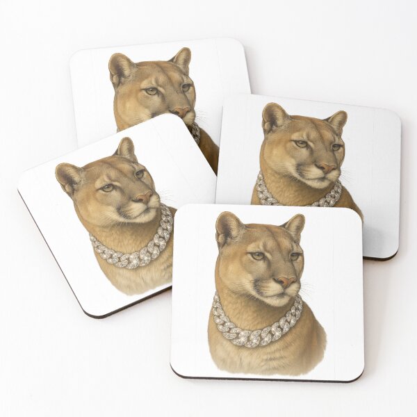 Item preview, Glamorous Cougar with Diamonds designed and sold by Nuvijo.