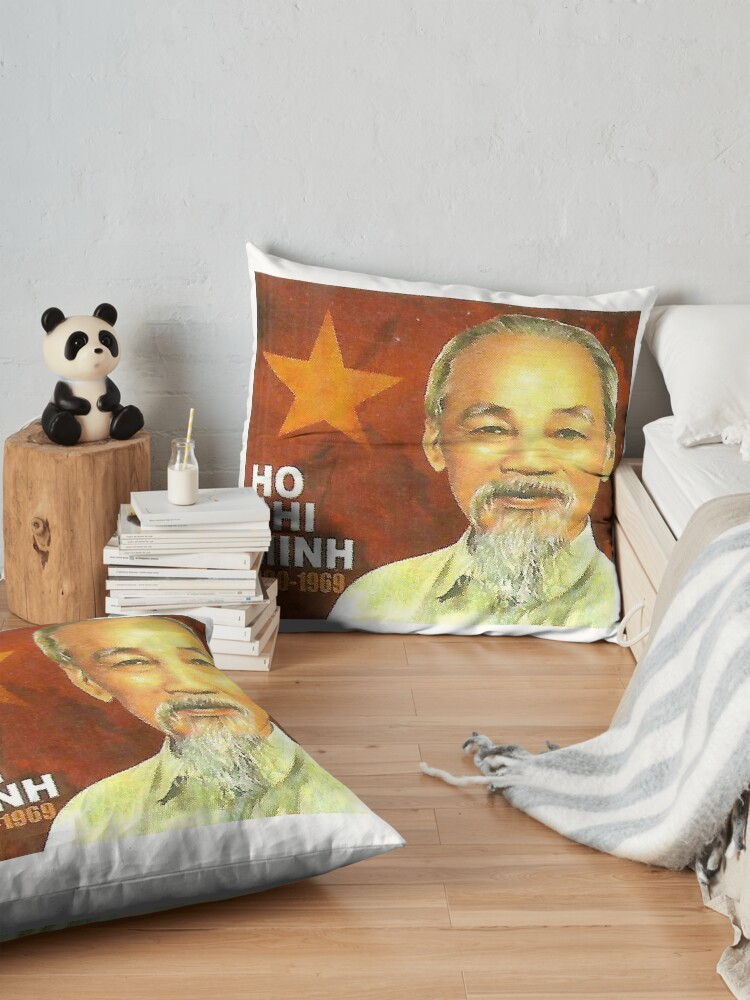 Alternate view of Ho Chi Minh Vietnam Communist Communism Viet Cong Floor Pillow