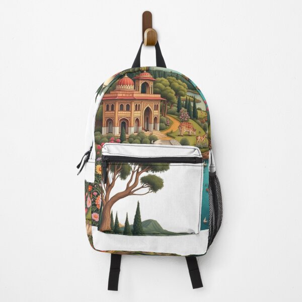 Item preview, Exotic Palace Garden with River and Wildlife designed and sold by ArtsAmaze.