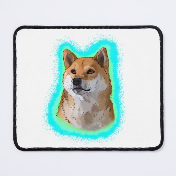 Item preview, golden shiba inu cyan splash designed and sold by DawnCatcher20.