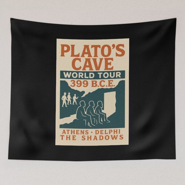 Item preview, Plato’s Cave World Tour – 399 BCE designed and sold by PHILOSOPHY-SWAG.