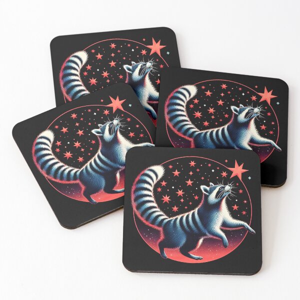 Item preview, Cosmic Raccoon with Stripes , Ai Generated Art  designed and sold by ACC .