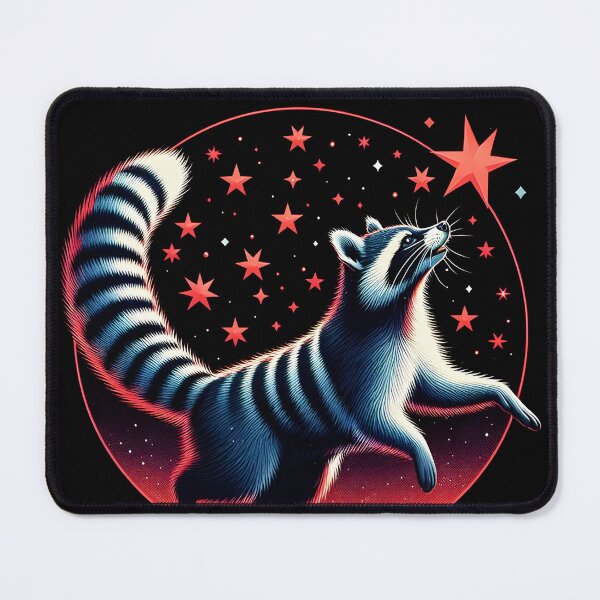 Item preview, Cosmic Raccoon with Stripes , Ai Generated Art designed and sold by ACC .