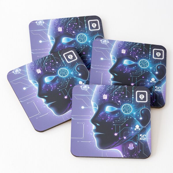 Item preview, Futuristic Tech Head – Connecting Minds, Shaping Integrated Futures designed and sold by smitke.