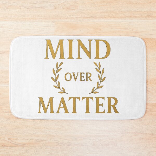 Item preview, Mind Over Matter Gold Typography | Motivational Quote Minimalist Design designed and sold by KDesignCrafts.