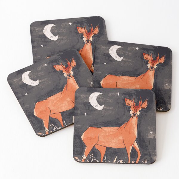 Item preview, Roe Deer at Night designed and sold by MagpieDiamond.
