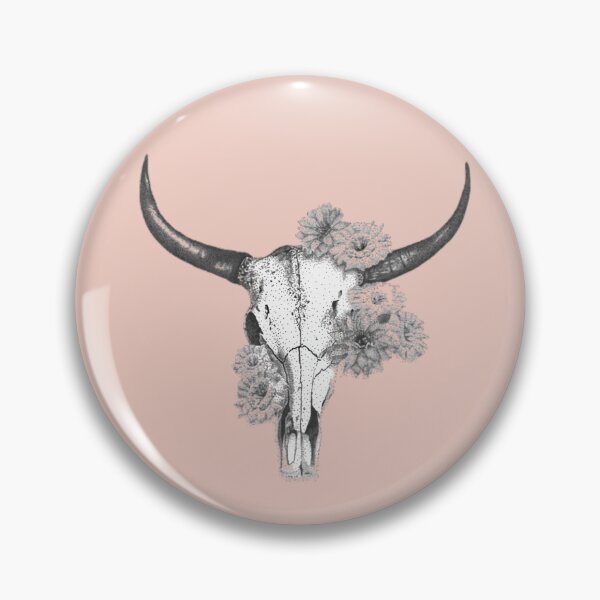 Item preview, Floral Bull Skull designed and sold by Cora Worthington Art.