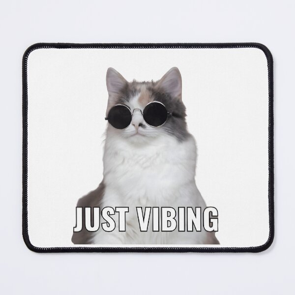 Item preview, Just Vibing - Cat Meme designed and sold by irawor.