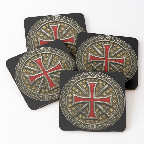 Item preview, Templar Cross and crossed swords designed and sold by historyandmore.