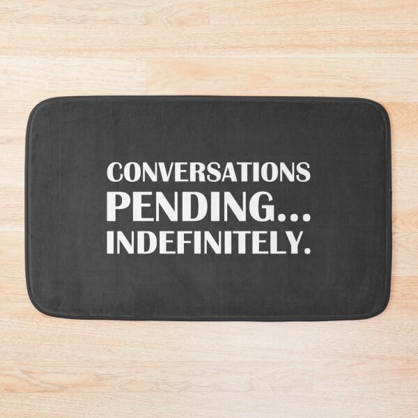 Item preview, Conversations Pending… Indefinitely. / Introvert Joke Funny T-Shirt Label designed and sold by introvertvibes.