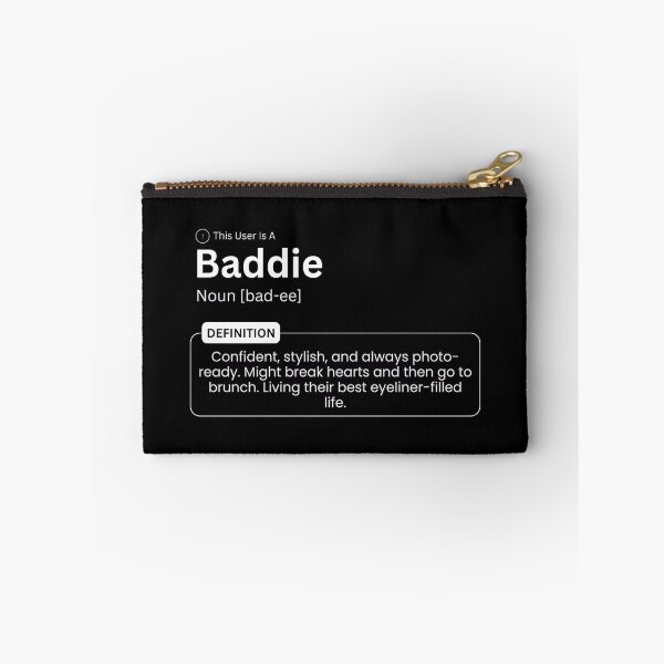 Item preview, This User Is A Baddie Definition - Funny Millennial Slang designed and sold by The Queer Designer.