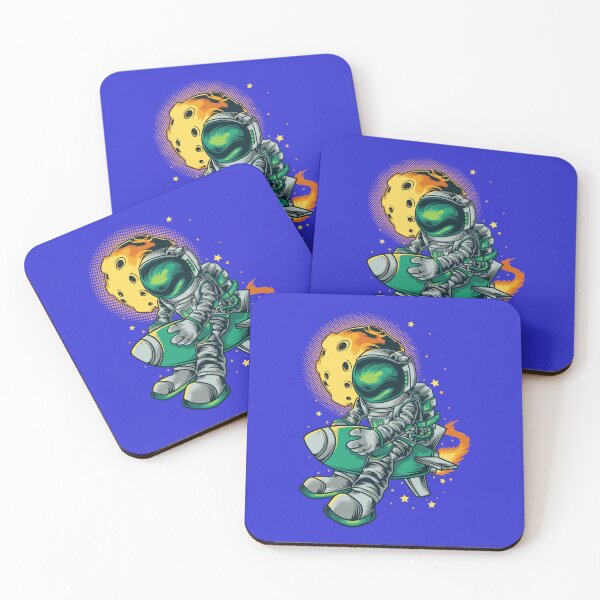 Item preview, Astronaut in a small rocket in space designed and sold by Joncasmiart.