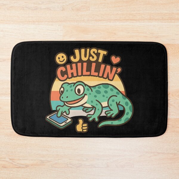 Item preview, Just Chillin’ Relaxed Lizard Funny Gecko Meme Illustration designed and sold by Fantsy-world.