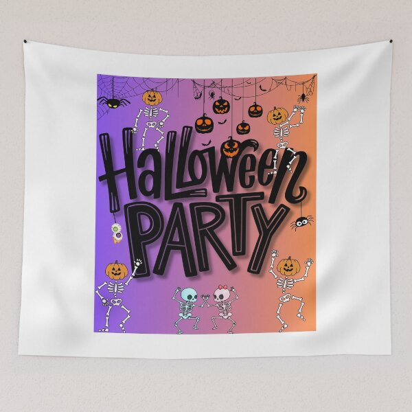 Item preview, Halloween Party Shirt – Dancing Skeletons, Pumpkins, and Spooky Decorations designed and sold by E20STUDIO.