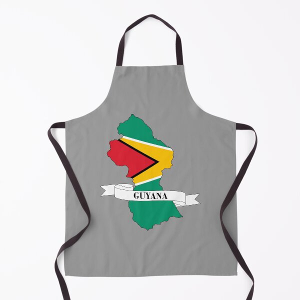 Item preview, Flag map of Guyana designed and sold by visual adventures.