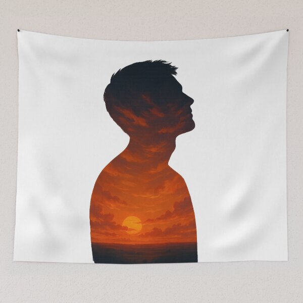 Item preview, Sunset Silhouette Landscape Art designed and sold by Nuvijo.